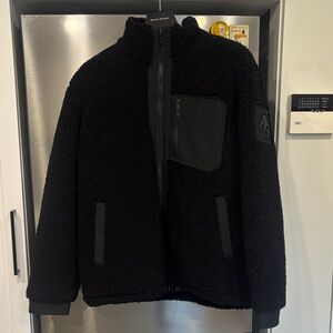 Moose Knuckles Black Fleece Jacket